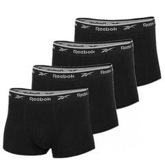 Trumpikės vyrams Reebok Trunk Ovett C82711, juodos, 4 vnt kaina ir informacija | Trumpikės | pigu.lt