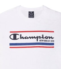 Marškinėliai vyrams Champion Legacy Crewneck 214306WW001, balti kaina ir informacija | Vyriški marškinėliai | pigu.lt