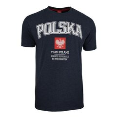 Marškinėliai vyrams Monotox Polska College, mėlyni kaina ir informacija | Vyriški marškinėliai | pigu.lt