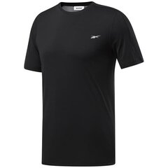 Marškinėliai vyrams Reebok fp9096, juodi kaina ir informacija | Vyriški marškinėliai | pigu.lt