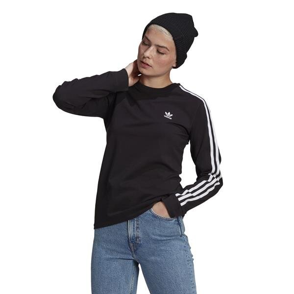 Džemperis moterims Adidas Originals 3str Longsleeve GN2911, juodas kaina ir informacija | Džemperiai moterims | pigu.lt