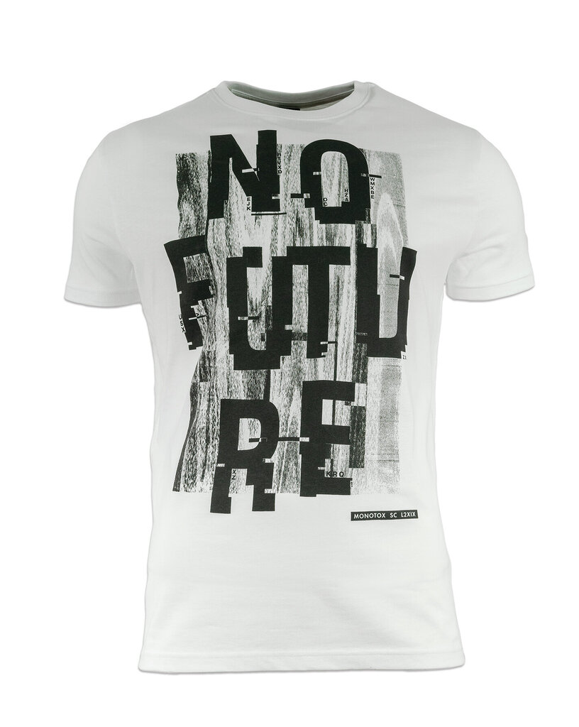 Marškinėliai vyrams Monotox No Future, balti kaina ir informacija | Vyriški marškinėliai | pigu.lt
