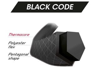 Струны для теннисных ракеток Tecnifibre BLACK CODE 12м, 1.28 мм, черные цена и информация | Товары для большого тенниса | pigu.lt
