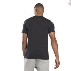 Marškinėliai vyrams Reebok hb8534, juodi kaina ir informacija | Vyriški marškinėliai | pigu.lt