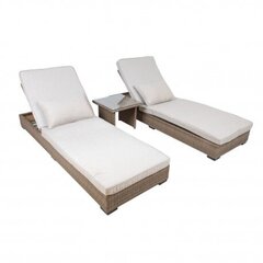 Deck chairs set EDEN, beige цена и информация | Лежаки | pigu.lt