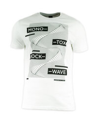 Marškinėliai vyrams Monotox Shockwave, balti kaina ir informacija | Vyriški marškinėliai | pigu.lt
