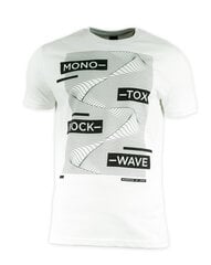 T-SHIRT MONOTOX SHOCKWAVE 2019 WHITE SHOCKWAVE19WHITE цена и информация | Мужские футболки | pigu.lt