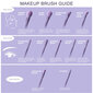 Makiažo šepetėliai Eigshow Sunset Mist Purple, 11 vnt. цена и информация | Makiažo šepetėliai, kempinėlės | pigu.lt