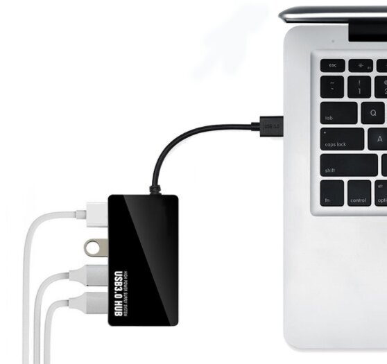 Zenware Splitter 4xUSB 3.0 kaina ir informacija | Adapteriai, USB šakotuvai | pigu.lt
