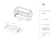 Prieškambario suolas BSL Concept Iwa, 84.5x41.5x45 cm, juodas kaina ir informacija | Batų spintelės, lentynos ir suolai | pigu.lt