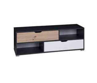 TV staliukas BSL Concept Iwa, 135x40x40 cm, juodas kaina ir informacija | TV staliukai | pigu.lt