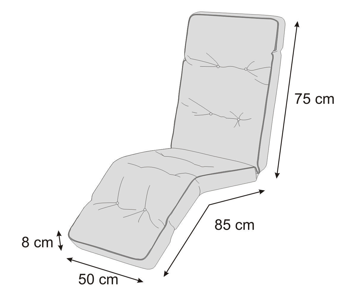 Kėdės pagalvė Hobbygarden Ilona 3D, žalia kaina ir informacija | Pagalvės, užvalkalai, apsaugos | pigu.lt
