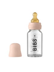 BIBS stiklinis maitinimo buteliukas 110 ml (Blush) 0+ mėn kaina ir informacija | BIBS Vaikams ir kūdikiams | pigu.lt