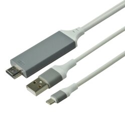 Adapteris Lightning HDMI FHD USB kabelis iPhone iPad цена и информация | Адаптеры, USB-разветвители | pigu.lt