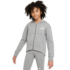 Džemperis mergaitėms Nike G NSW Club FLC FZ Hoodie LBR Jr DC7118 091 цена и информация | Свитеры, жилетки, пиджаки для девочек | pigu.lt