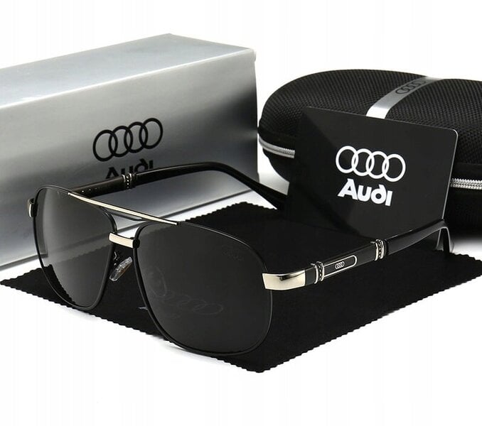 Poliarizuoti akiniai nuo saulės vyrams su Audi logotipu цена | pigu.lt