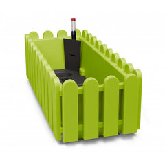 Ящик для цветов Landhaus с автополивом, 75x20x16,5 см в стиле кантри, зеленый цена и информация | Ящики для рассады | pigu.lt