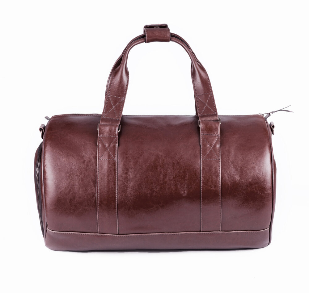 Vyriškas odinis laisvalaikio krepšys SL19 BRANDON 56909, rudas цена и информация | Vyriškos rankinės | pigu.lt