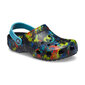 Šlepetės vaikams Crocs™ Classic Tie Dye Graphic Clog Kid's 166213, juodos kaina ir informacija | Šlepetės, kambario avalynė vaikams | pigu.lt