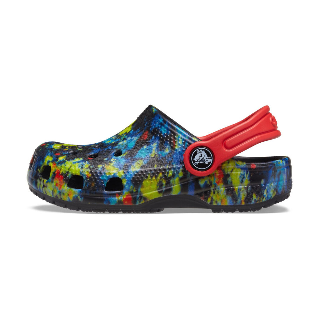 Crocs™ šlepetės vaikams Classic TieDye Graphic Clog Kid's 166186, mėlynos kaina ir informacija | Šlepetės, kambario avalynė vaikams | pigu.lt