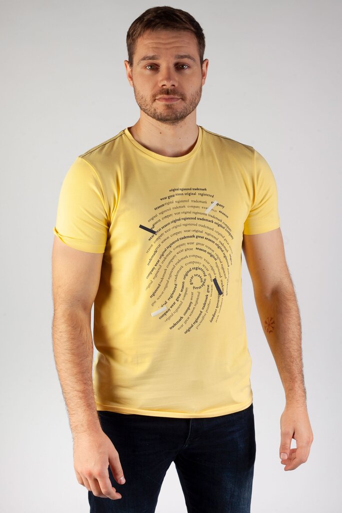 Marškinėliai vyrams MCL, geltoni цена и информация | Vyriški marškinėliai | pigu.lt