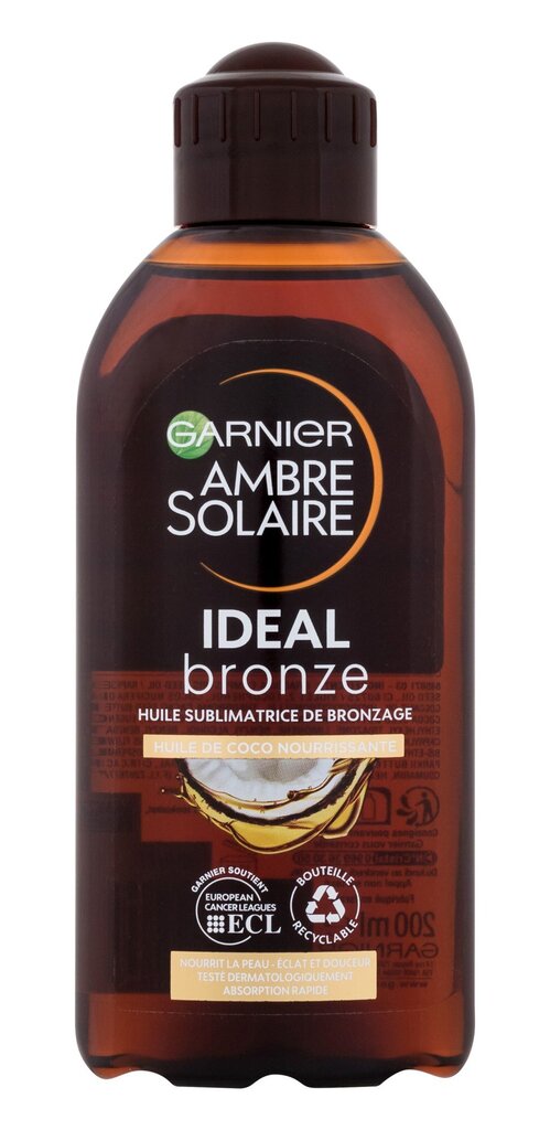 Kūno aliejus Garnier Ambre Solaire Ideal Bronze Body Oil, 200 ml цена и информация | Kūno kremai, losjonai | pigu.lt