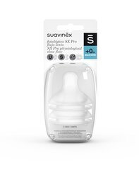 Пустышка Suavinex SX Pro, от 0 мес, 2 шт., медленный поток цена и информация | Бутылочки и аксессуары | pigu.lt