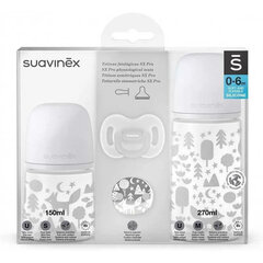 Набор бутылочек для малышей Suavinex All Silicone Fox, 0-6+ мес. цена и информация | Бутылочки и аксессуары | pigu.lt