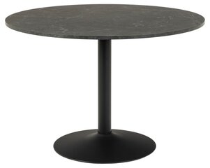 Stalas Graus, juodas kaina ir informacija | Virtuvės ir valgomojo stalai, staliukai | pigu.lt