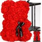 Meškiukas iš rožių dėžutėje, 25x17x16 cm kaina ir informacija | Kitos originalios dovanos | pigu.lt