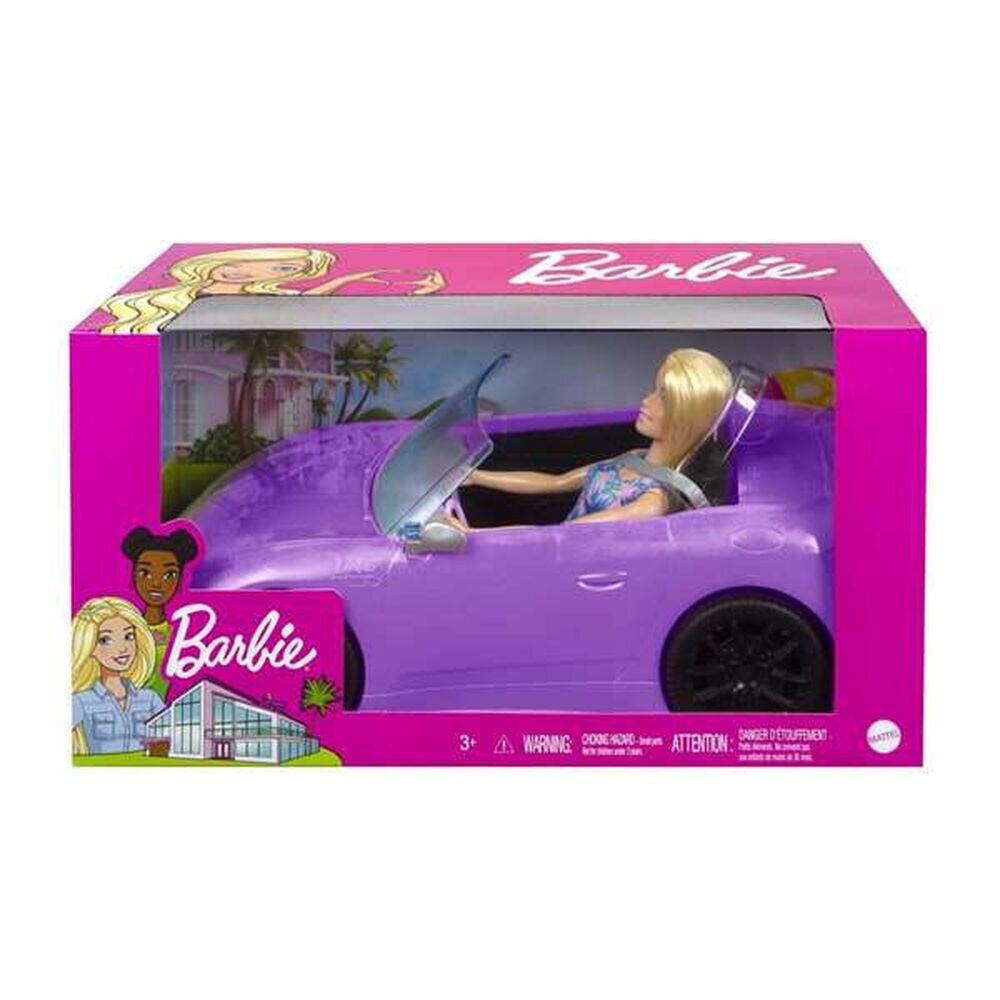 Lėlė Barbie And Her Purple Convertible цена и информация | Žaislai mergaitėms | pigu.lt