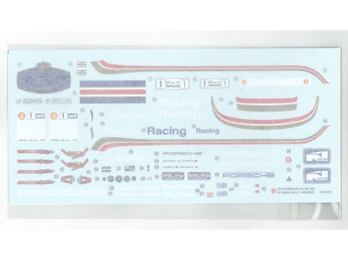 Surenkamas modelis Porsche 911 SC / RS 1984 Oman Rally Winner NuNu, 24011 kaina ir informacija | Konstruktoriai ir kaladėlės | pigu.lt