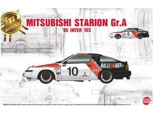 Сборная пластиковая модель NuNu - Mitsubishi Starion Gr.A 1985 Inter TEC in Fuji Speedway, 1/24, 24031 цена и информация | Конструкторы и кубики | pigu.lt