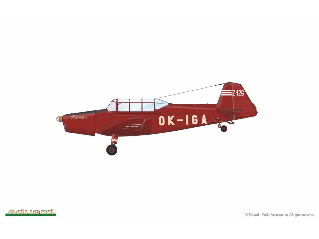 Konstruktorius lėktuvas Eduard Z-126 Trenér ProfiPack Edition, 1/48, 82181 kaina ir informacija | Konstruktoriai ir kaladėlės | pigu.lt