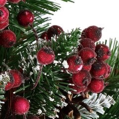 Dirbtinis Šermukšnis Frosty Tamsiai Raudona 12 MM 20 vnt. kaina ir informacija | Kalėdinės dekoracijos | pigu.lt