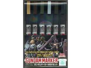 Набор маркеров Mr.Hobby, Gundam Marker MSV Set, GMS-127 цена и информация | Принадлежности для рисования, лепки | pigu.lt