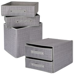 Набор коробок для хранения Springos, 3 шт. цена и информация | Тумба с ящиками Versa | pigu.lt