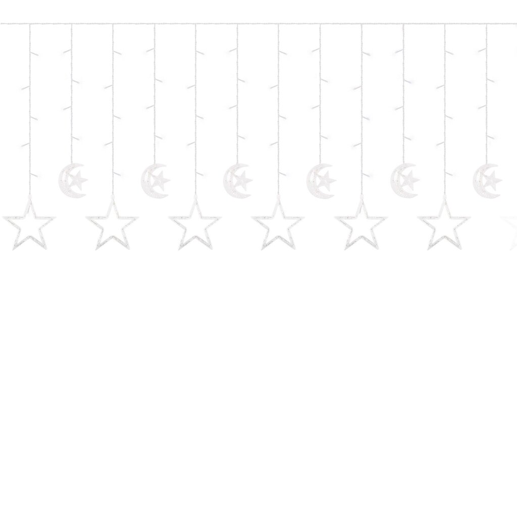 Girliandų užuolaida Žvaigždės CL4013 цена и информация | Girliandos | pigu.lt