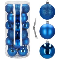 Mėlynų kalėdinių žaisliukų rinkinys kaina ir informacija | Dekoracijos šventėms | pigu.lt