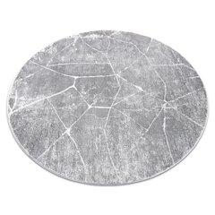 Современный круглый ковёр Mefe 2783, Мрамор, серый  цена и информация | Ковры | pigu.lt