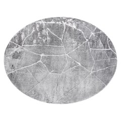 Современный круглый ковёр Mefe 2783, Мрамор, тёмно-серый цена и информация | Ковры | pigu.lt