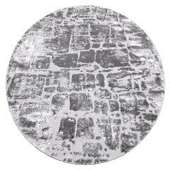 Современный круглый ковёр Mefe 6184, тёмно-серый цена и информация | Ковры | pigu.lt