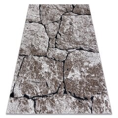 Kilimas Šiuolaikinis COZY 8985 akmuo - Struktūrinis, dviejų sluoksnių vilna, rudas kaina ir informacija | Kilimai | pigu.lt