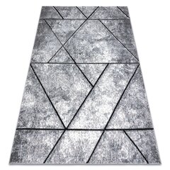 Kilimas Šiuolaikinis COZY 8872 Wall, geometrinis, trikampiai - Struktūrinis, dviejų sluoksnių vilna, pilka / mėlyna kaina ir informacija | Kilimai | pigu.lt