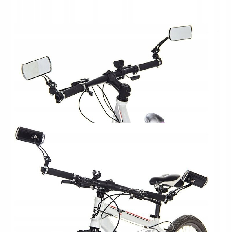 Dviračio veidrodėlių komplektas L9C, juodas kaina ir informacija | Kiti dviračių priedai ir aksesuarai | pigu.lt