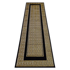 Современная ковровая дорожка Gloss 6776 86, чёрная / золотая цена и информация | Ковры | pigu.lt
