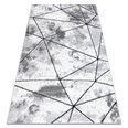 Современный ковёр Cozy Polygons, серый