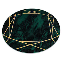 Ковёр круглый Emerald 1022, чёрный / зелёный / золотой цена и информация | Ковры | pigu.lt