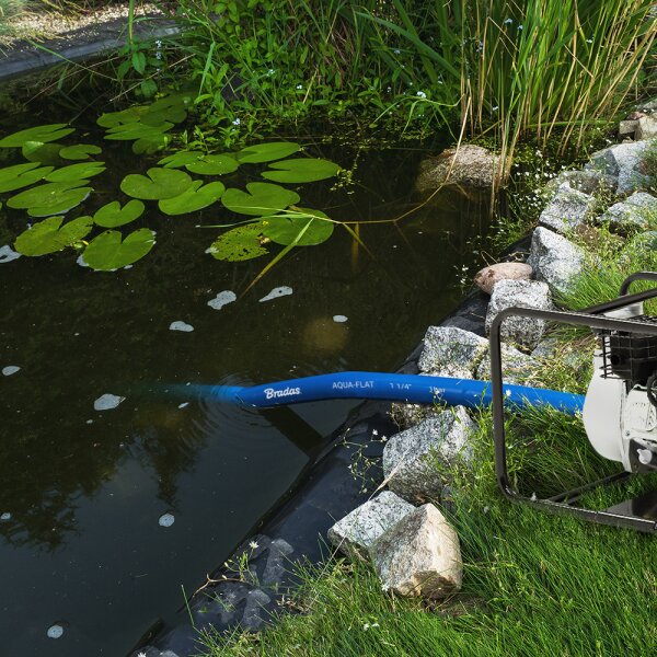 Plokščia vandens žarna Bradas AQUA-FLAT Backwash, PE/EVA, 1 Bar, 1" - 10m kaina ir informacija | Laistymo įranga, purkštuvai | pigu.lt