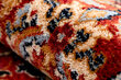 Kilimas KESHAN kutai, Ornamentas, rėmas rytietiškas 7573/53577 kaštoninės spalvos / tamsiai mėlyna kaina ir informacija | Kilimai | pigu.lt